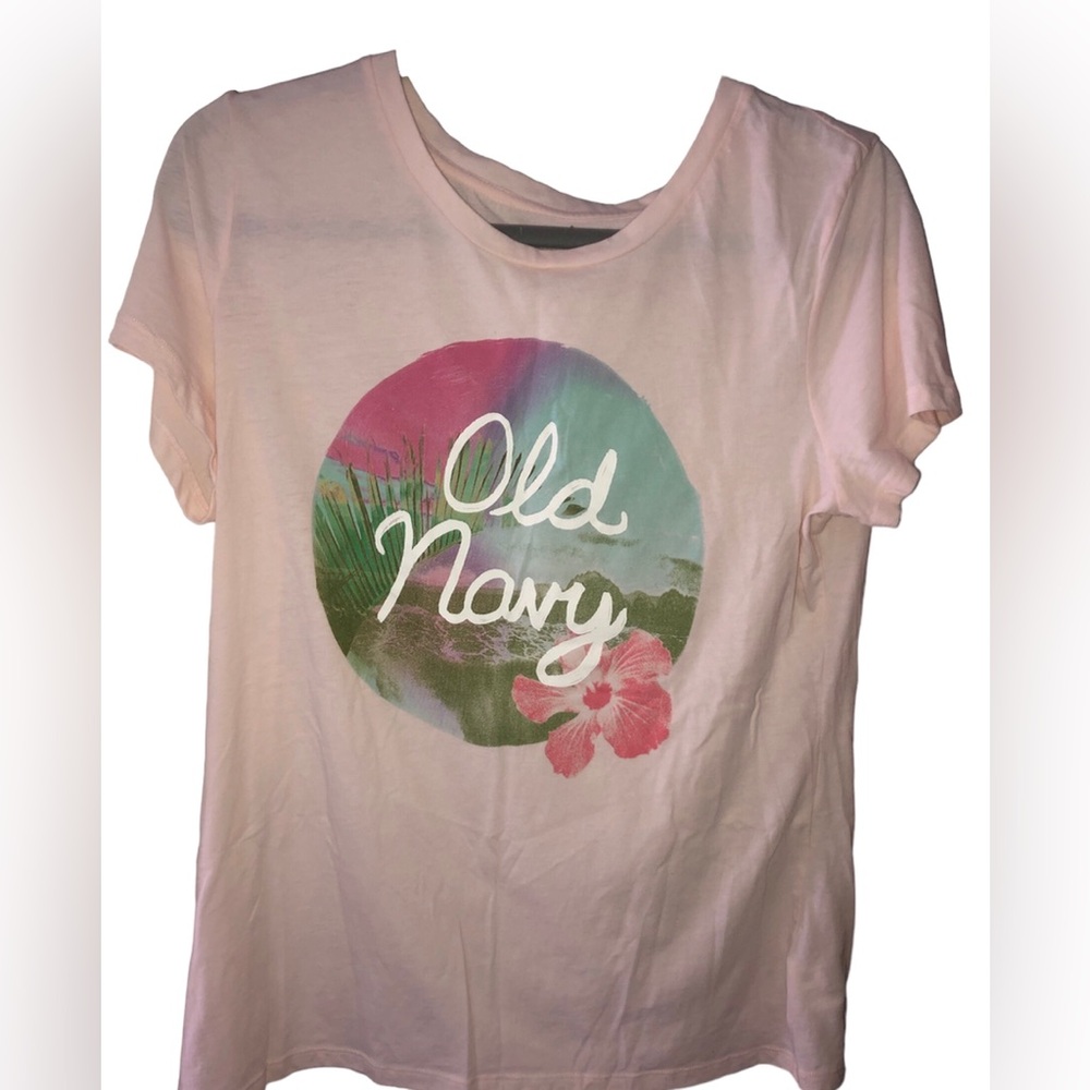 Large Old Navy Pink Vacation Shirt